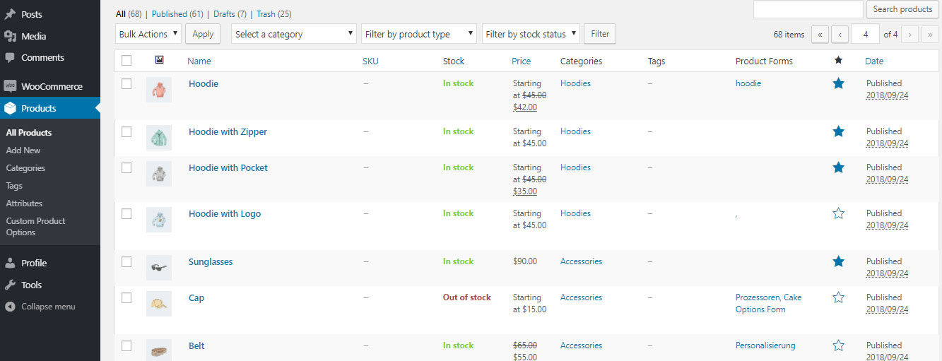 Product Pages