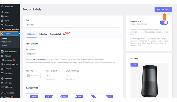 Configuring labels to match your preferences and brand identity