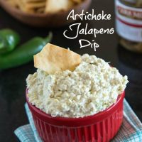 Artichoke Jalapeno Dip - a homemade version of a store bought favorite {Dinners, Dishes & Desserts}