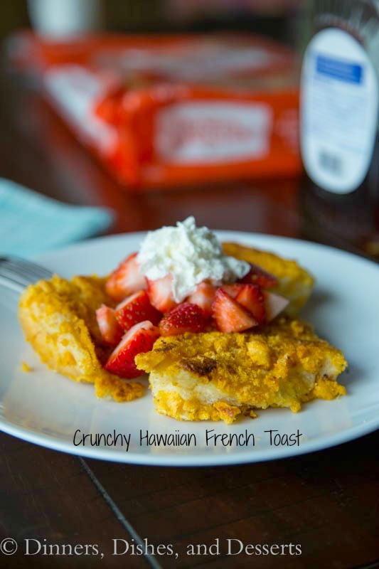 crunchy hawaiian french toast on a plate