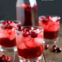 Cranberry Vodka Cocktail - cranberry juice and vodka come together with a little fizz for a fun and easy holiday drink.