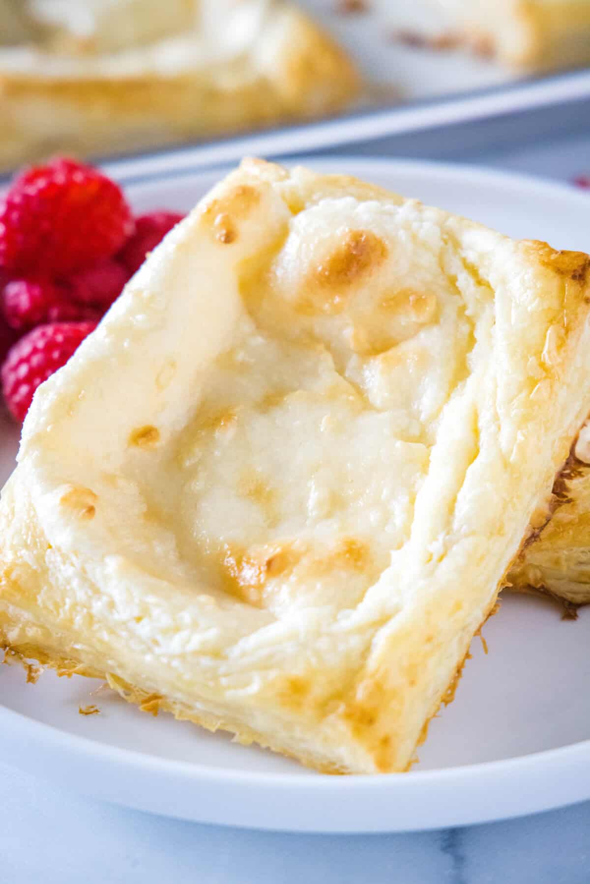 Quick and Simple Cheese Danish cream cheese danishes on a plate