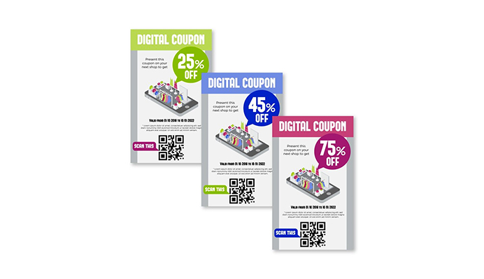 Creative Coupon QR Code Template