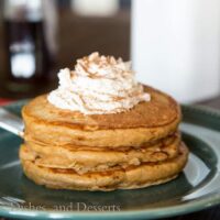 gingerbread pancakes on a plate