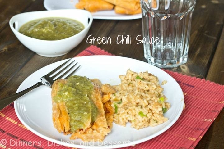 Green Chili Sauce_labeled tamales with green chili sauce