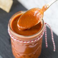 Homemade Enchilada Sauce is so easy to make, you will never go back to the canned stuff again!