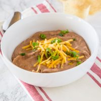 Homemade Refried Beans - these beans are so simple to make, they have just a few ingredients, take about 20 minutes and are so much better than the canned version!