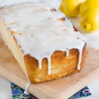 Lemon Ricotta Pound Cake - a dense and super moist lemon pound cake topped with a lemon glaze.