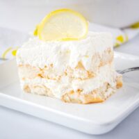 cropped image of lemon tiramisu