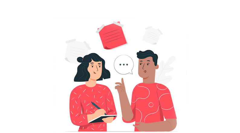 Preparing Interview Questions Illustration
