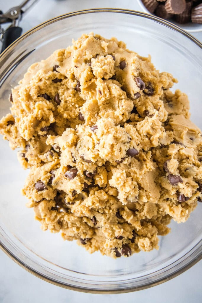 cookie dough in a bowl