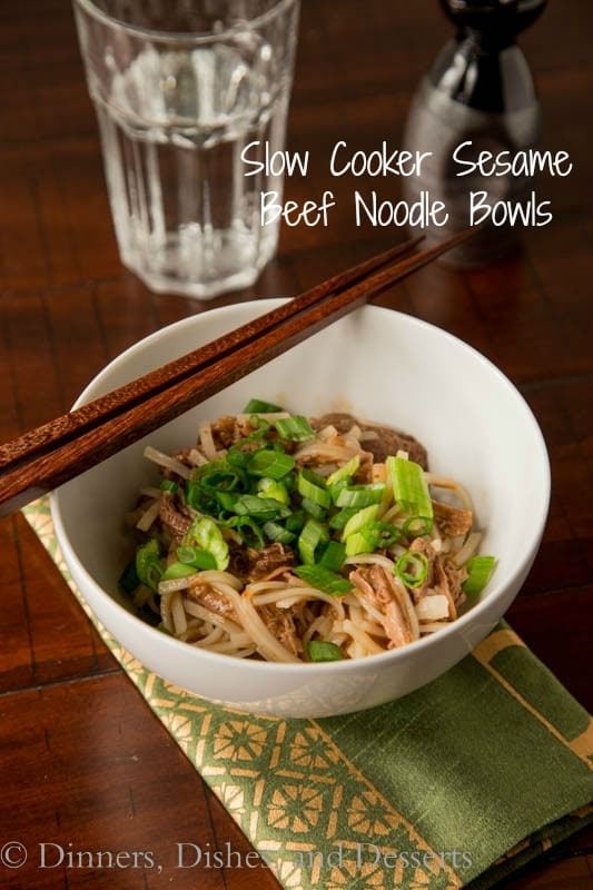 sesame beef noodle bowls
