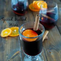 Spiced Mulled Wine - a winter favorite! Warm spices with a hint of orange!