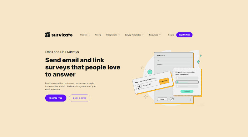 Survicate Email and Links Surveys