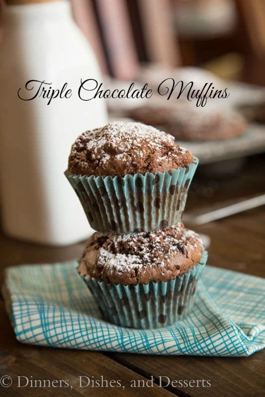 Triple Chocolate Muffins