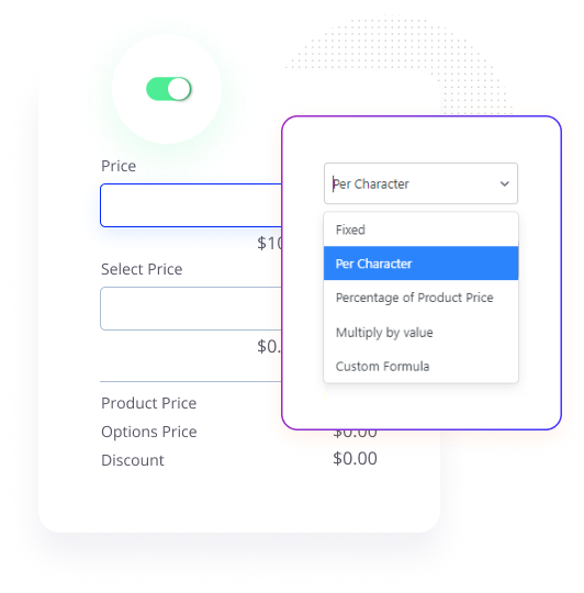 Woocommerce Custom Product Addons - Custom Price Formula