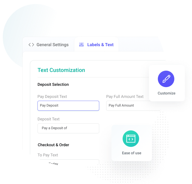 WooCommerce Deposits & Partial Payments - Customize Labels